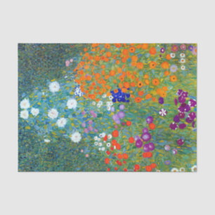 Papel De Seda Jardim Flor Gustav Klimt