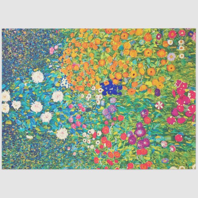 Papel De Seda Jardim Flor, Gustav Klimt (Frente )