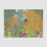 Papel De Seda Jardim Flor por Gustav Klimt<br><div class="desc">Visite minha loja para obter um design mais interessante e mais opções de cores => zazzle.com/colorfulworld*</div>