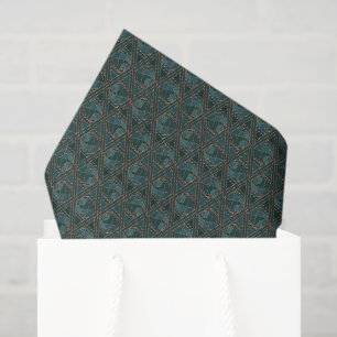 Papel De Seda Jardim Moderno ao Luar Bronze Pequeno