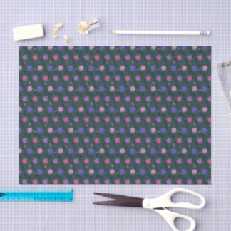 Papel De Seda Jardim Moderno ao Luar Pequeno em Pewter