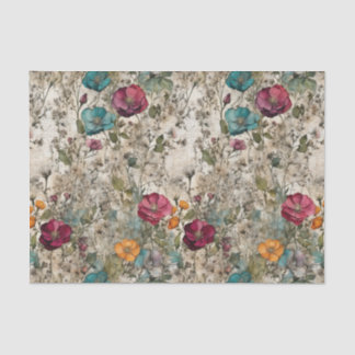 Papel De Seda Jardim Nostalgia