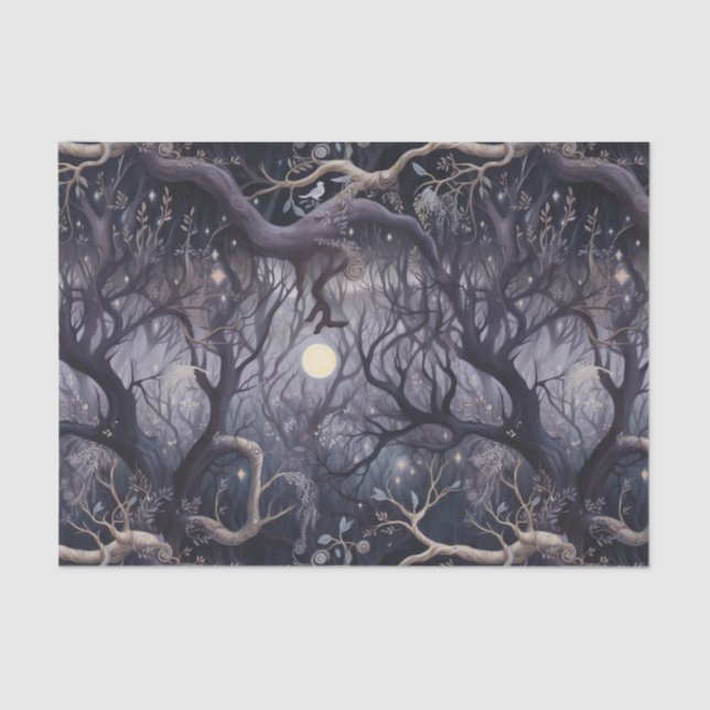 Papel De Seda Jardim Noturno Spooky (Frente )