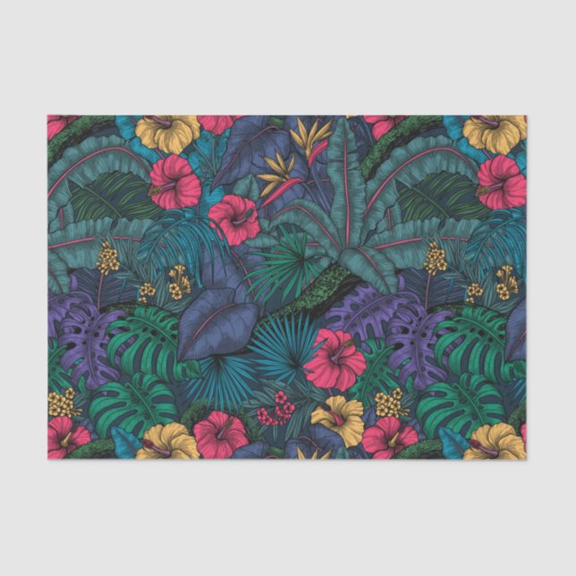 Papel De Seda Jardim tropical (Frente )