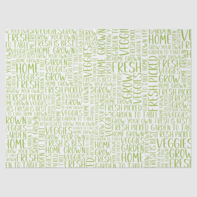 Papel De Seda Jardineiro Veggies Adoram Jardim (Frente )