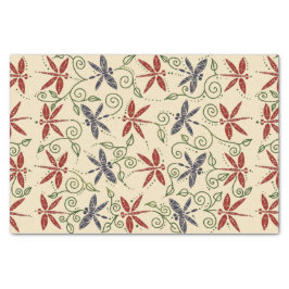 Papel De Seda Jardins Dragonfly