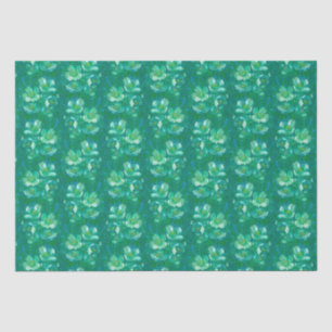 Papel De Seda Jasmine Bloom Vintage Flores Padrão Floral Verde