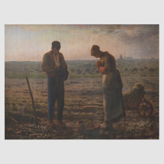 Papel De Seda Jean-Francois Millet - Angelus (Frente )