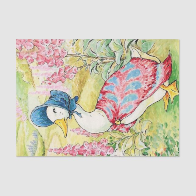 Papel De Seda "Jemima Puddle Duck" por Beatrix Potter (Frente )