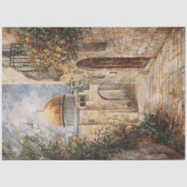 Papel De Seda Jerusalém em Decúbito da Rocha