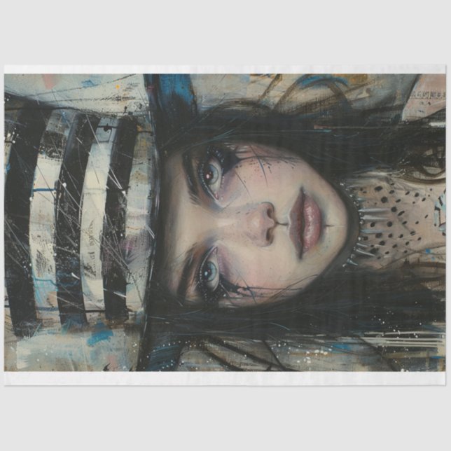 Papel De Seda Jester Girl Harlequin - Estrela de Dissociação (Frente )