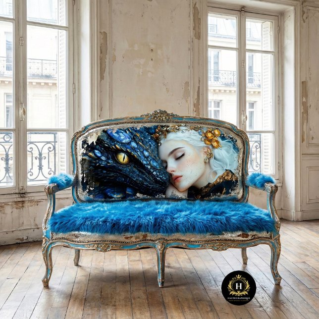 Papel De Seda Jewel Blue Dragon & Queen (Criador carregado)