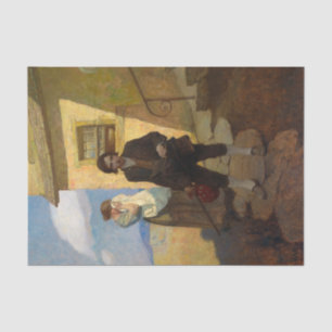 Papel De Seda Jim Hawkins sai de casa por Newell Convers Wyeth