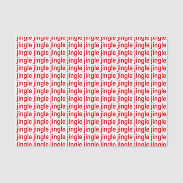 Papel De Seda Jingle Red (Frente )