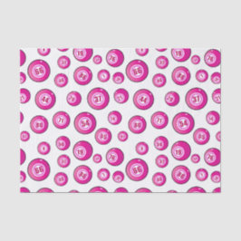 Papel De Seda Jogador de Bingo Bonito e Rosa Bola Diversão