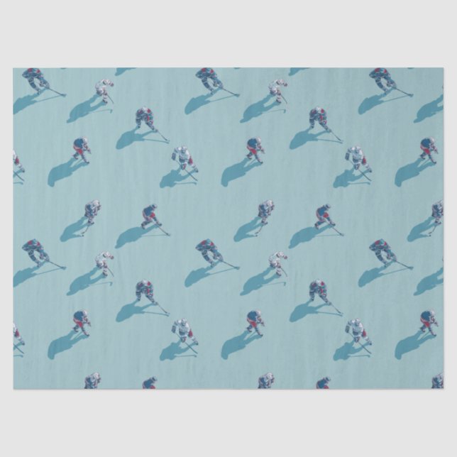 Papel De Seda Jogadores de hóquei no gelo (Frente )