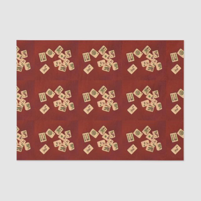 Papel De Seda Jogo do Mah Jongg (Frente )