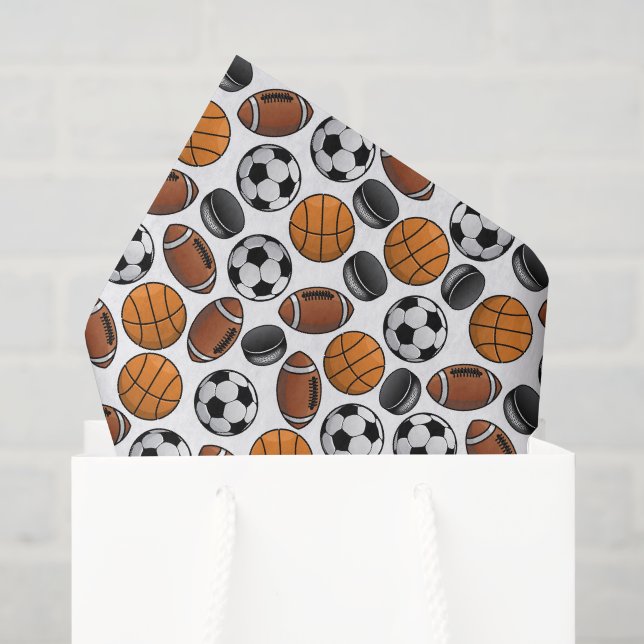Papel De Seda Jogos de Bola (Sacola de presentes)