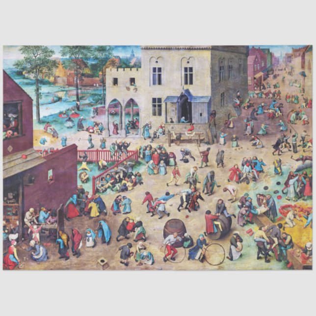 Papel De Seda Jogos Infantis, Pieter Bruegel (Frente )