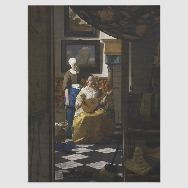Papel De Seda Johannes Vermeer - A Carta do Amor (Criador carregado)