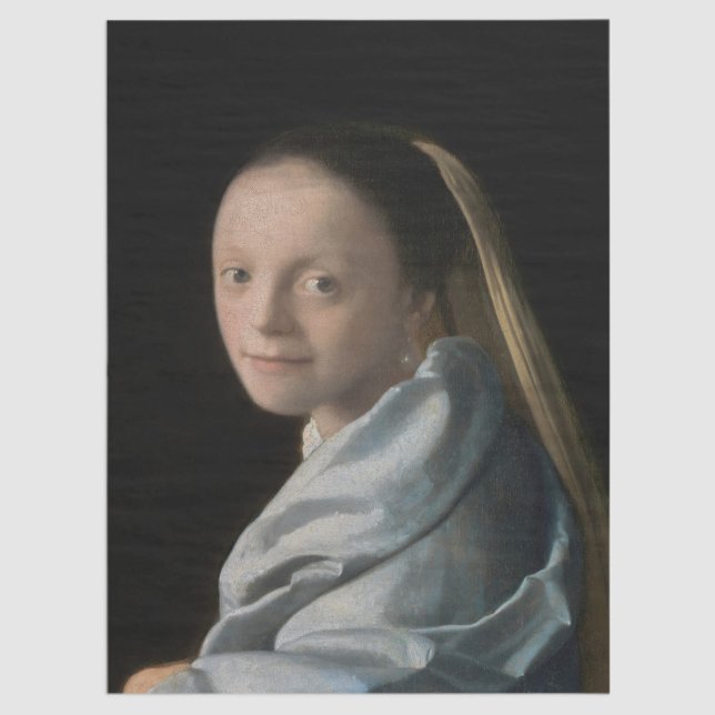 Papel De Seda Johannes Vermeer - Estudo de uma Jovem Mulher (Criador carregado)