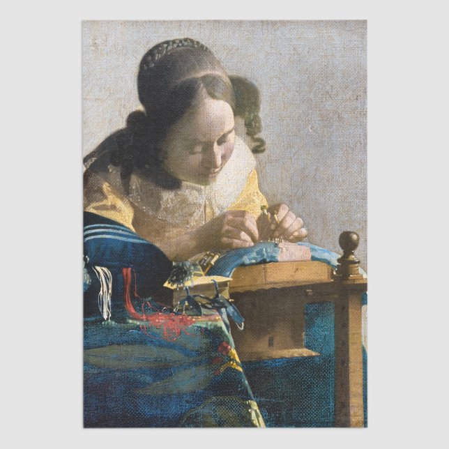 Papel De Seda Johannes Vermeer - O Lacemaker (Criador carregado)
