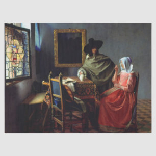 Papel De Seda Johannes Vermeer - O Vidro do Vinho
