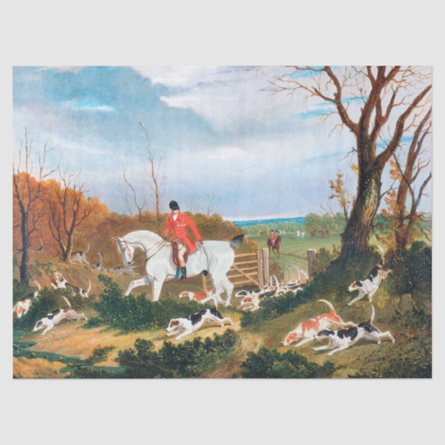 Papel De Seda John Frederick Herring | A Caçada Suffolk (Frente )