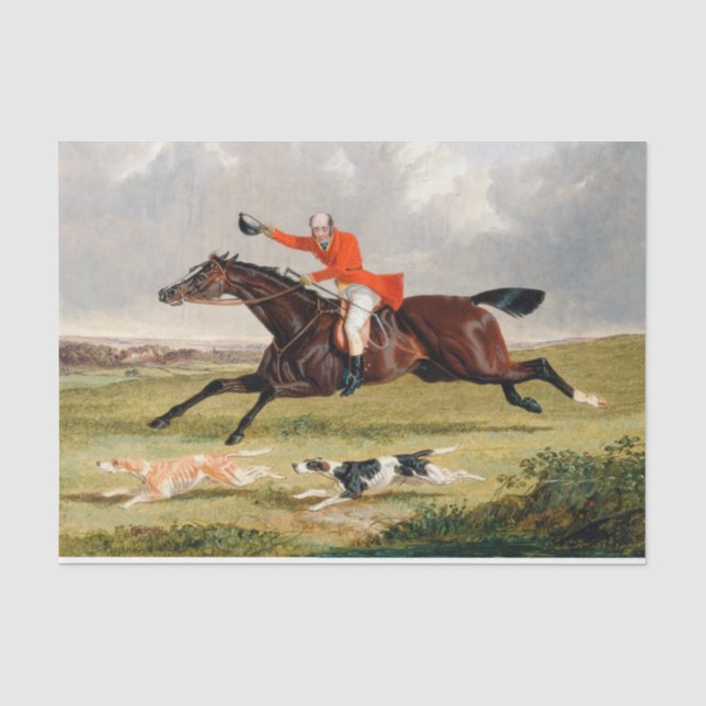 Papel De Seda John Frederick Herring | Caça à raposa: Incentivar (Frente )