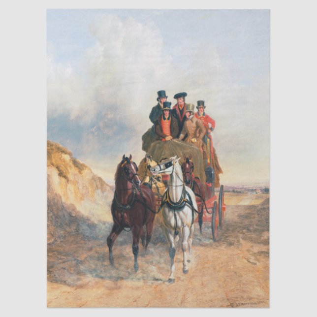 Papel De Seda John Frederick Herring | Royal Mail Coach (Frente )