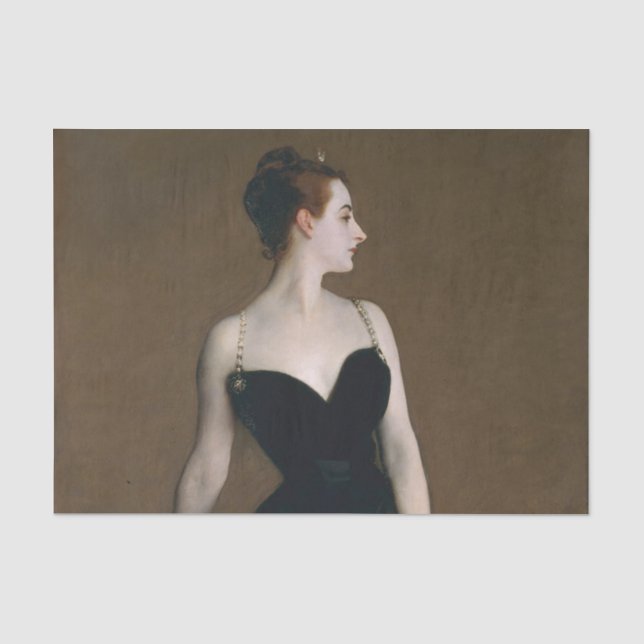 Papel De Seda John Singer Sargent Madame X Retrato Temperamental (Frente )