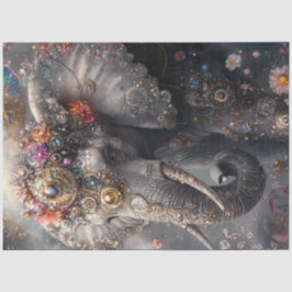 Papel De Seda Joias de elefante Whimsical de Decoupage Adoradas