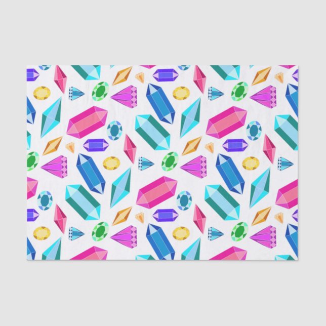 Papel De Seda Joias Gem Cute Rainbow (Frente )