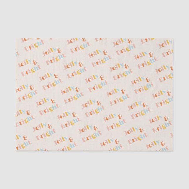 Papel De Seda Jolly e Bright Chic Christmas (Frente )