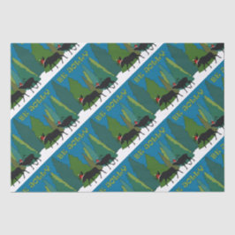 Papel De Seda Jolly Old Moose and Elk