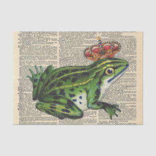 Papel De Seda Jornais Vintage com a Desvinculação do Sapo Rei
