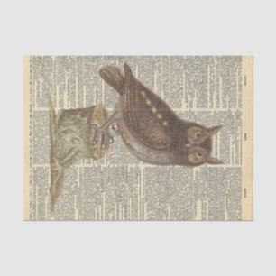 Papel De Seda Jornais Vintage com Decoupage do Corno de Barn
