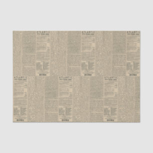 Papel De Seda Jornal antigo