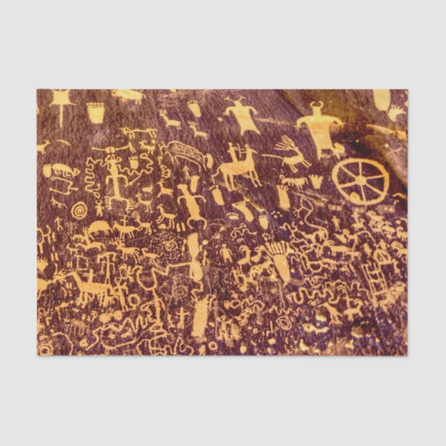 Papel De Seda Jornal Rock American Indian Utah (Frente )