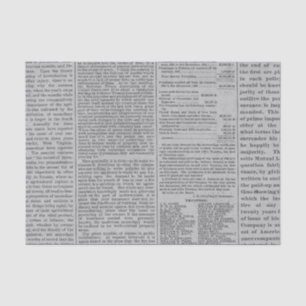 Papel De Seda Jornal Vintage Cinza