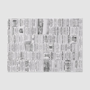 Papel De Seda Jornal Vintage Notícias sobre a desvinculação de p