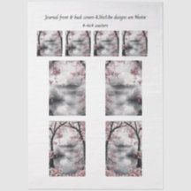 Journal Covers Mount Fuji Cherry Blossom Coasters 