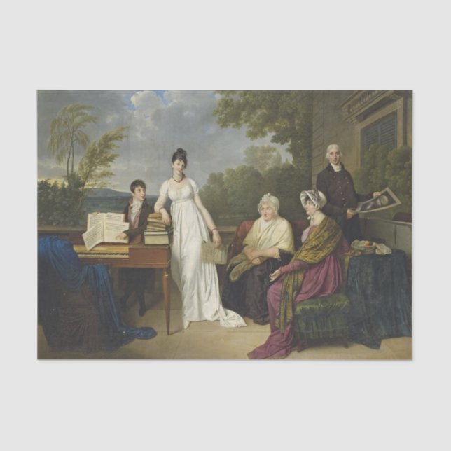 Papel De Seda Jovem Hesitando para Tocar Piano (Frente )