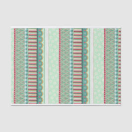 Papel De Seda Joyful Stripe Green Natal
