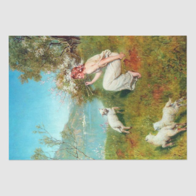 Papel De Seda Joys of Primavera (por John Collier) (Frente )