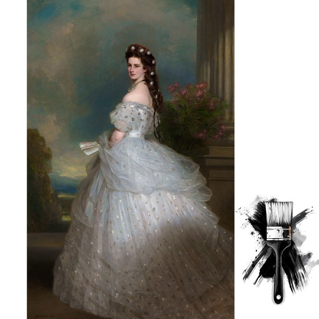 Papel De Seda Kaiserin Elisabeth por Franz Xaver Winterhalter (Criador carregado)