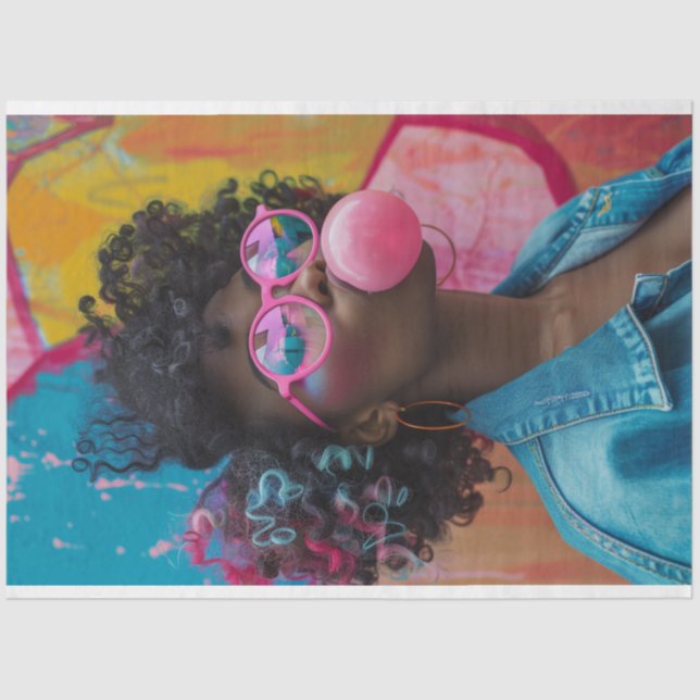 Papel De Seda Kaleidoscópio Karen Explodir Descamação De Goma-Bo (Frente )