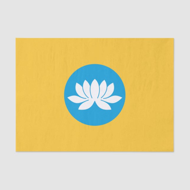 Papel De Seda Kalmykia Flag (Frente )
