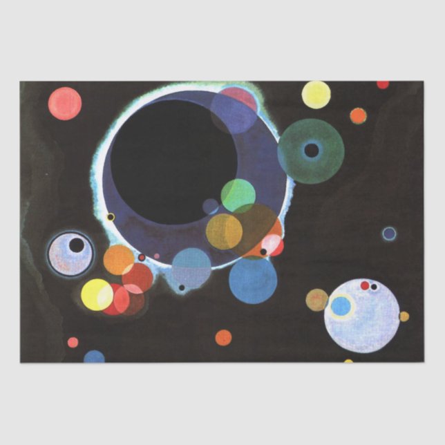 Papel De Seda Kandinsky - Vários Círculos (Frente )