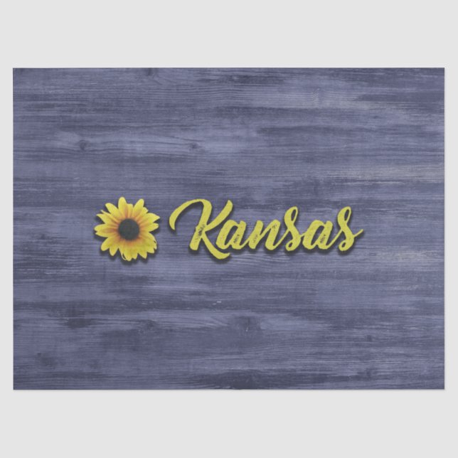 Papel De Seda Kansas Sunflower (Frente )